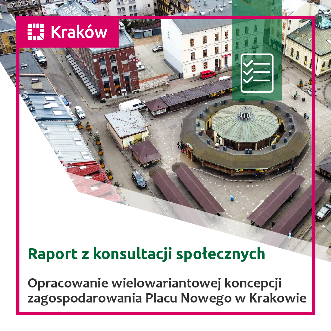 Raport z konsultacji „Opracowania wielowariantowej koncepcji zagospodarowania placu Nowego w Krakowie”