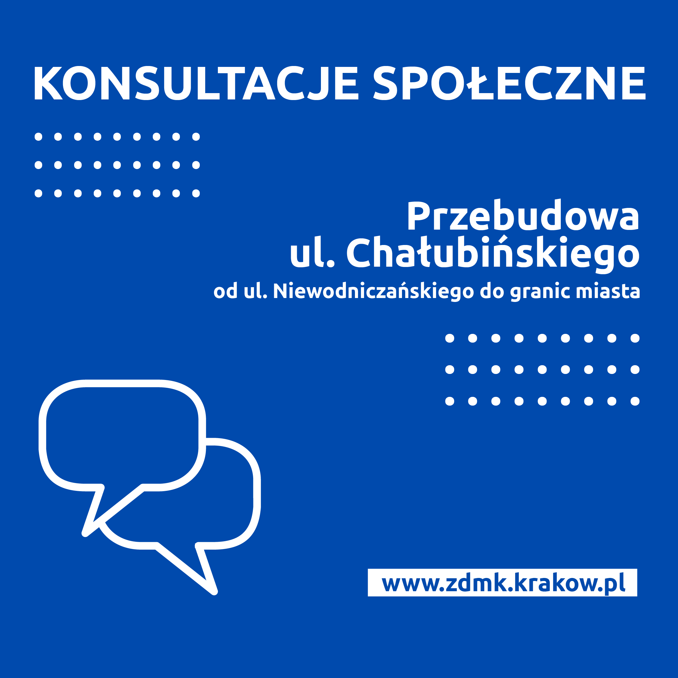 Start konsultacji – koncepcja przebudowy ul. Chałubińskiego w Swoszowicach